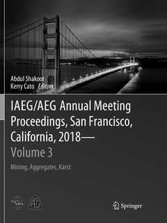 Couverture de l’ouvrage IAEG/AEG Annual Meeting Proceedings, San Francisco, California, 2018 - Volume 3
