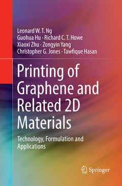 Couverture de l’ouvrage Printing of Graphene and Related 2D Materials