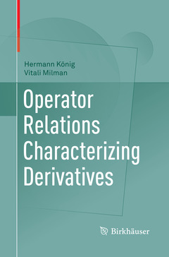 Couverture de l’ouvrage Operator Relations Characterizing Derivatives 
