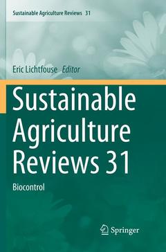 Couverture de l’ouvrage Sustainable Agriculture Reviews 31