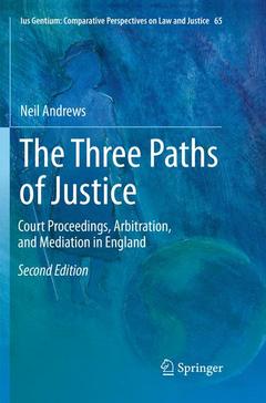 Cover of the book The Three Paths of Justice