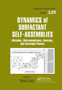 Couverture de l’ouvrage Dynamics of Surfactant Self-Assemblies