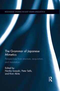 Couverture de l’ouvrage The Grammar of Japanese Mimetics
