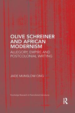 Couverture de l’ouvrage Olive Schreiner and African Modernism