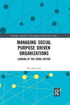 Couverture de l’ouvrage Managing Social Purpose Driven Organizations