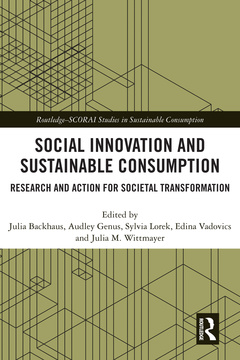 Couverture de l’ouvrage Social Innovation and Sustainable Consumption