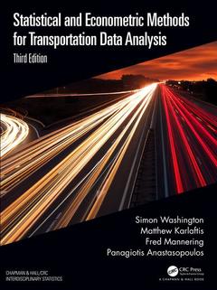 Couverture de l’ouvrage Statistical and Econometric Methods for Transportation Data Analysis