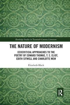 Couverture de l’ouvrage The Nature of Modernism
