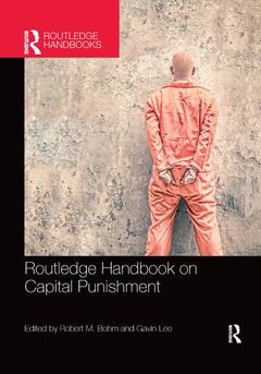 Couverture de l’ouvrage Routledge Handbook on Capital Punishment