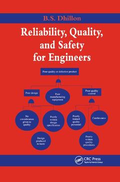 Couverture de l’ouvrage Reliability, Quality, and Safety for Engineers