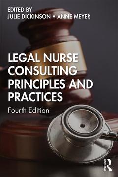 Couverture de l’ouvrage Legal Nurse Consulting Principles and Practices