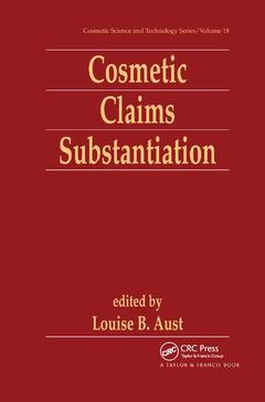Couverture de l’ouvrage Cosmetic Claims Substantiation