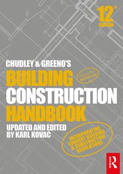 Couverture de l’ouvrage Chudley and Greeno's Building Construction Handbook