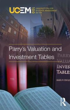 Couverture de l’ouvrage Parry's Valuation and Investment Tables