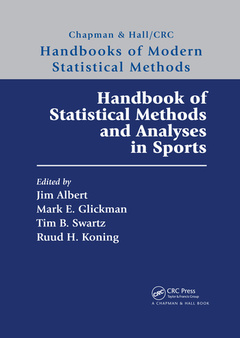 Couverture de l’ouvrage Handbook of Statistical Methods and Analyses in Sports