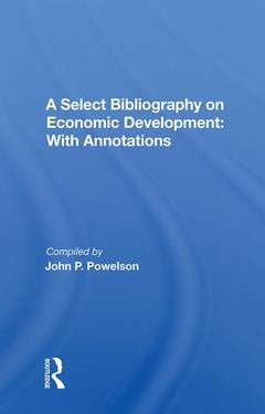 Couverture de l’ouvrage A Select Bibliography On Economic Development