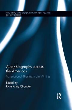 Couverture de l’ouvrage Auto/Biography across the Americas