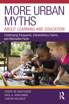 Couverture de l’ouvrage More Urban Myths About Learning and Education