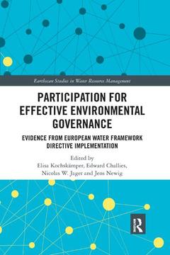 Couverture de l’ouvrage Participation for Effective Environmental Governance