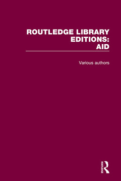 Couverture de l’ouvrage Routledge Library Editions: Aid