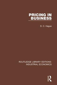 Couverture de l’ouvrage Pricing in Business
