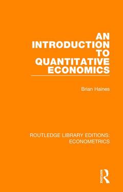 Couverture de l’ouvrage An Introduction to Quantitative Economics