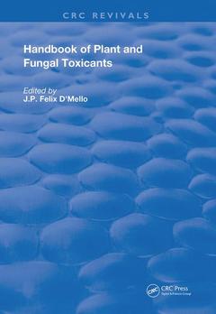 Couverture de l’ouvrage Handbook of Plant and Fungal Toxicants