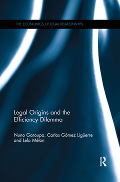 Cover of the book Legal Origins and the Efficiency Dilemma