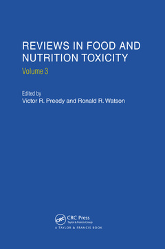 Couverture de l’ouvrage Reviews in Food and Nutrition Toxicity, Volume 3
