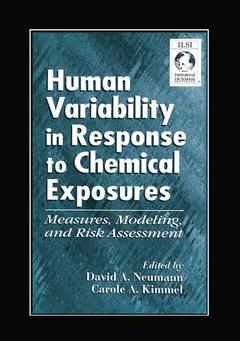 Cover of the book Human Variability in Response to Chemical Exposures Measures, Modeling, and Risk Assessment