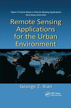 Couverture de l’ouvrage Remote Sensing Applications for the Urban Environment