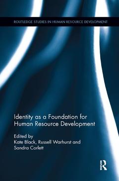 Cover of the book Identity as a Foundation for Human Resource Development