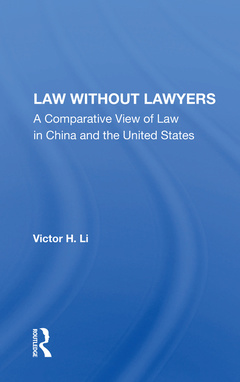 Couverture de l’ouvrage Law Without Lawyers