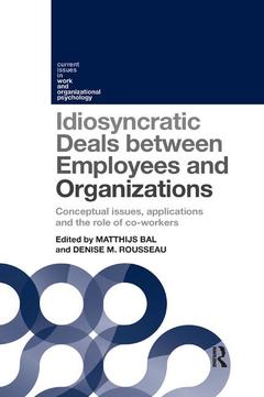 Couverture de l’ouvrage Idiosyncratic Deals between Employees and Organizations