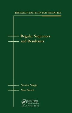 Couverture de l’ouvrage Regular Sequences and Resultants