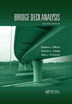 Couverture de l’ouvrage Bridge Deck Analysis