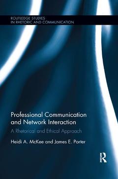 Couverture de l’ouvrage Professional Communication and Network Interaction