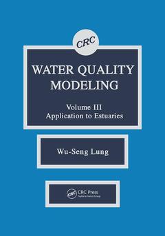 Couverture de l’ouvrage Water Quality Modeling