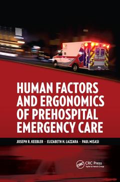 Couverture de l’ouvrage Human Factors and Ergonomics of Prehospital Emergency Care