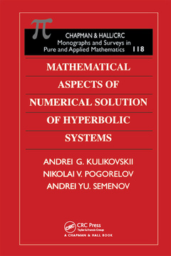 Couverture de l’ouvrage Mathematical Aspects of Numerical Solution of Hyperbolic Systems