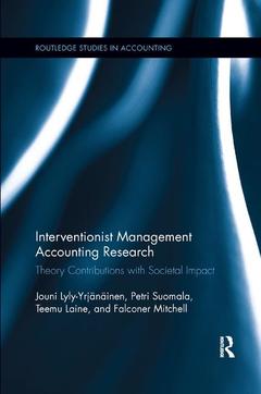 Cover of the book Interventionist Management Accounting Research
