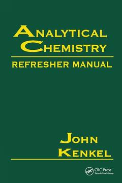 Couverture de l’ouvrage Analytical Chemistry Refresher Manual