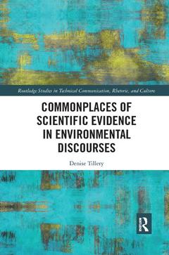 Couverture de l’ouvrage Commonplaces of Scientific Evidence in Environmental Discourses