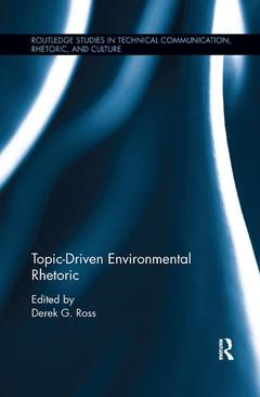 Couverture de l’ouvrage Topic-Driven Environmental Rhetoric