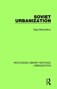 Couverture de l’ouvrage Soviet Urbanization