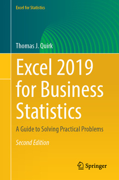 Couverture de l’ouvrage Excel 2019 for Business Statistics