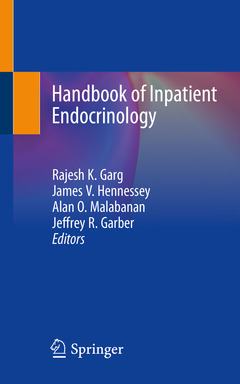 Couverture de l’ouvrage Handbook of Inpatient Endocrinology