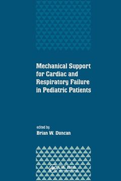 Couverture de l’ouvrage Mechanical Support for Cardiac and Respiratory Failure in Pediatric Patients