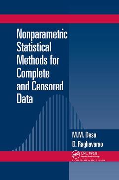 Couverture de l’ouvrage Nonparametric Statistical Methods For Complete and Censored Data
