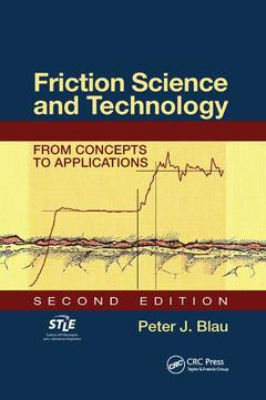 Couverture de l’ouvrage Friction Science and Technology
